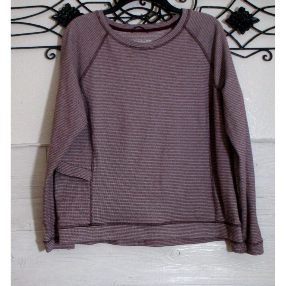 Avalanche Knit Top Women's Size L Multicolor Long Sleeve Round Neck